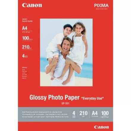 Canon GP-501 A4, 100 LAP, 200G fényes eredeti fotópapír