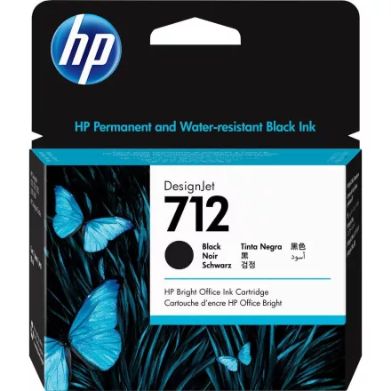 HP 712 3ED71A fekete eredeti tintapatron
