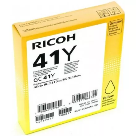 Ricoh GC41 sárga eredeti gélpatron