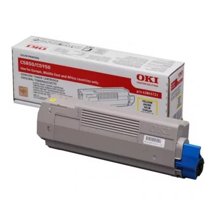 Oki C5850, C5950 sárga eredeti toner