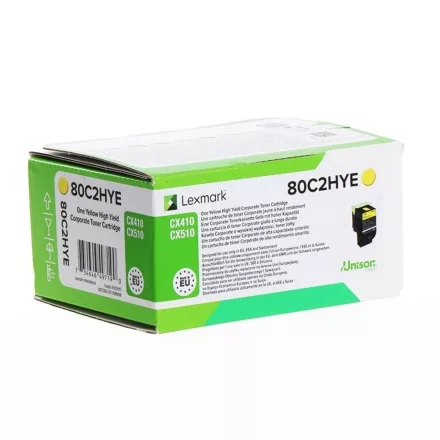 Lexmark CX410 [80C2HYE] sárga eredeti toner