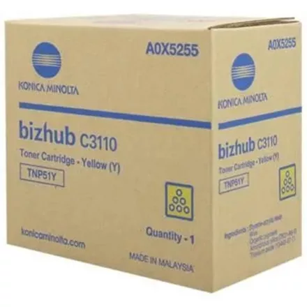 Minolta Bizhub TNP-51 sárga eredeti toner