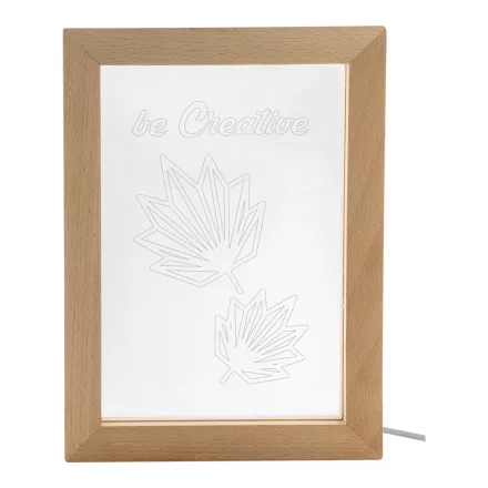 Woodiframe LED-es trófea