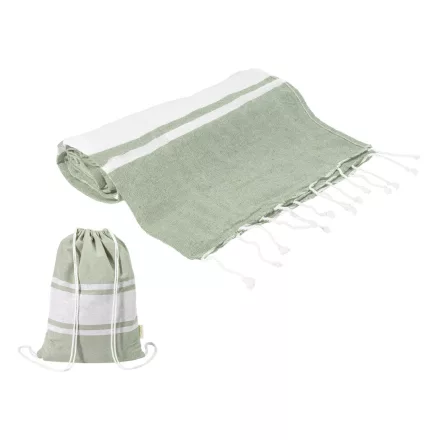 Tortuga újrahasznosított pamut strandtörölköző és hátizsák