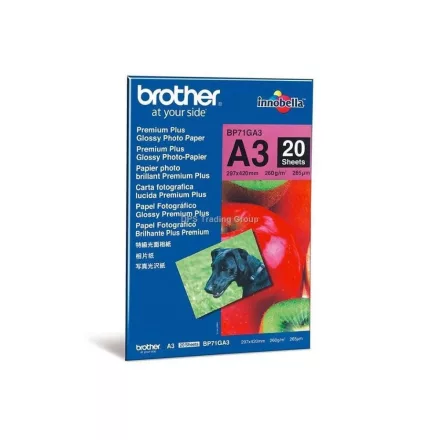 Brother A3, 20 LAP, 260G fényes eredeti fotópapír