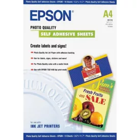Epson A4, 10 LAP, 167G öntapadós eredeti fotópapír