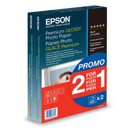 Epson 10X15, 2X40 LAP, 255G prémium fényes eredeti fotópapír
