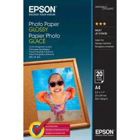 Epson A4, 20 LAP, 200G fényes eredeti fotópapír