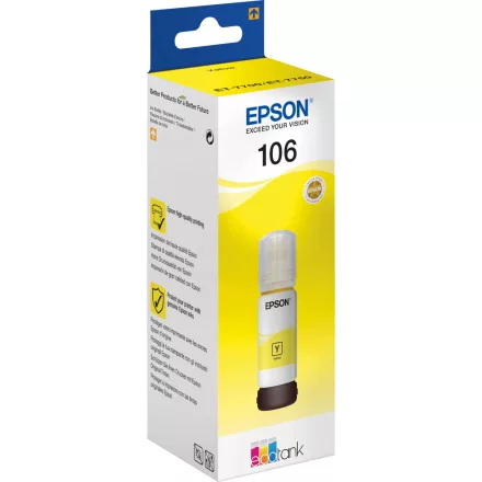 Epson 106 T00R4 sárga eredeti tinta