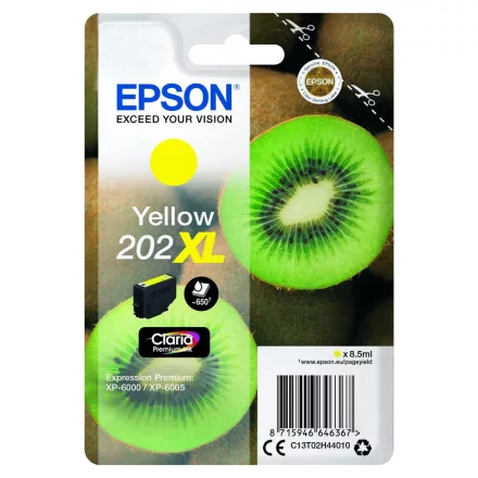 Epson 202XL T02H4 sárga eredeti tintapatron