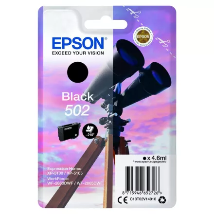 Epson 502 T02V1 fekete eredeti tintapatron