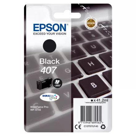 Epson 407 T07U1 fekete eredeti tintapatron