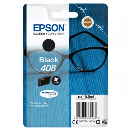 Epson 408 T09J1 fekete eredeti tintapatron