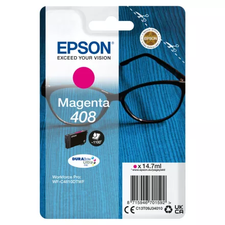 Epson 408 T09J3 magenta eredeti tintapatron
