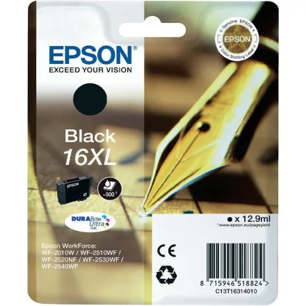 Epson 16XL T1631 fekete eredeti tintapatron