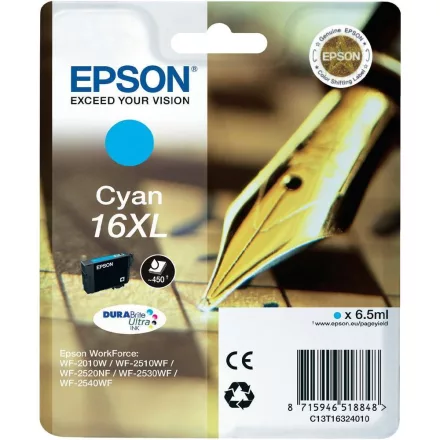 Epson 16XL T1632 cyan eredeti tintapatron