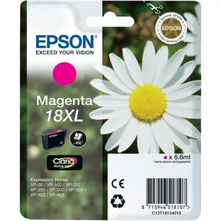 Epson 18XL T1813 magenta eredeti tintapatron