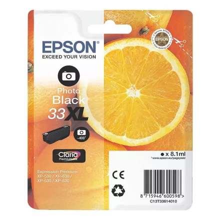 Epson 33XL T3361 fekete fotó eredeti tintapatron