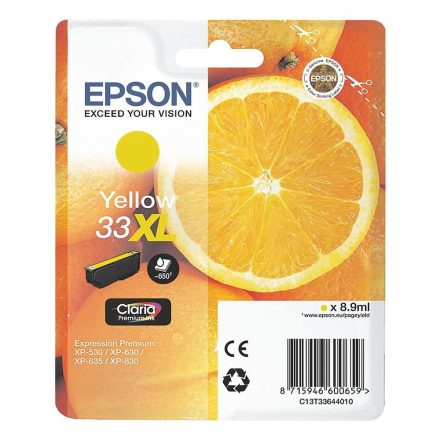 Epson 33XL T3364 sárga eredeti tintapatron