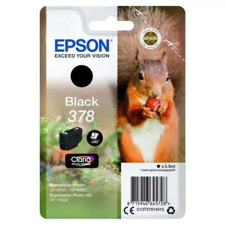 Epson 378 T3781 fekete eredeti tintapatron