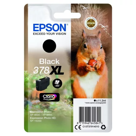 Epson 378XL T3791 fekete eredeti tintapatron