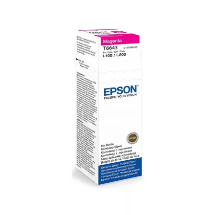 Epson 664 T6643 magenta eredeti tinta