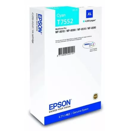Epson T7552 cyan eredeti tintapatron