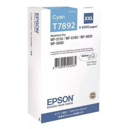 Epson T7892 cyan eredeti tintapatron