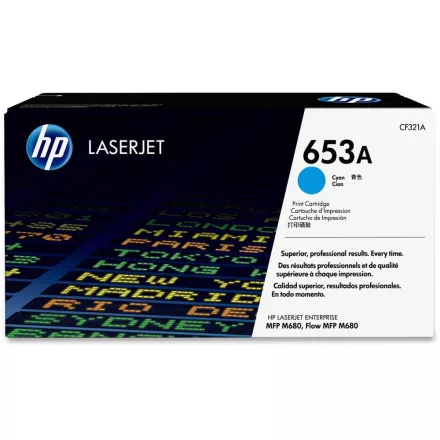 HP CF321A No.653A cyan eredeti toner