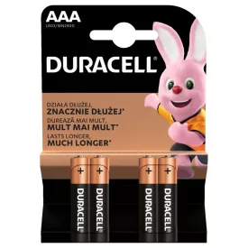 Duracell Basic AAA alkáli elem 4 db