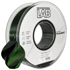   Professional Lab Silk PLA kétszínű fekete zöld 1.75mm 1kg filament