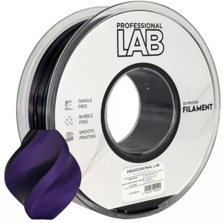 Professional Lab Silk PLA kétszínű fekete lila 1.75mm 1kg filament