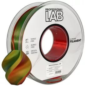   Professional Lab Silk PLA háromszínű piros sárga zöld 1.75mm 1kg filament