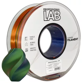   Professional Lab Silk PLA háromszínű narancs kék zöld 1.75mm 1kg filament
