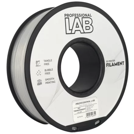 Professional Lab ABS+ átlátszó 1.75mm 1kg filament