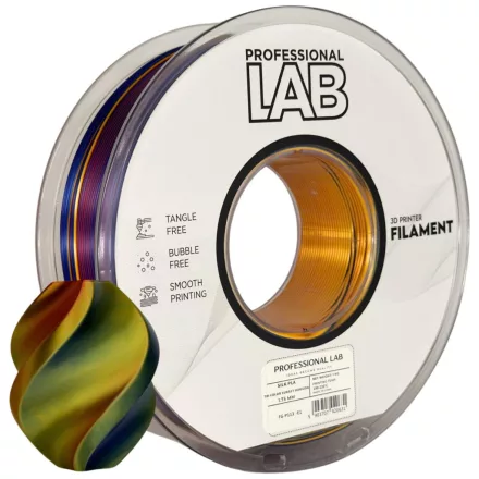 Professional Lab Silk PLA háromszínű naplemente horizont 1.75mm 1kg filament