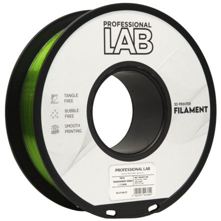 Professional Lab PETG átlátszó zöld 1.75mm 1kg filament