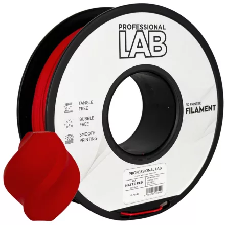 Professional Lab PLA matt piros 1.75mm 1kg filament