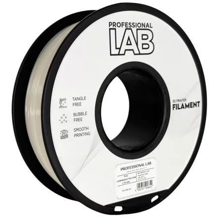 Professional Lab PLA fényes sárga 1.75mm 1kg filament