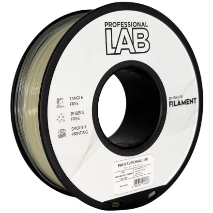 Professional Lab PLA fényes zöld 1.75mm 1kg filament