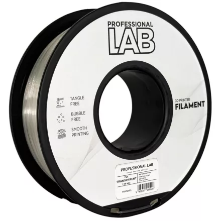Professional Lab PLA átlátszó 1.75mm 1kg filament