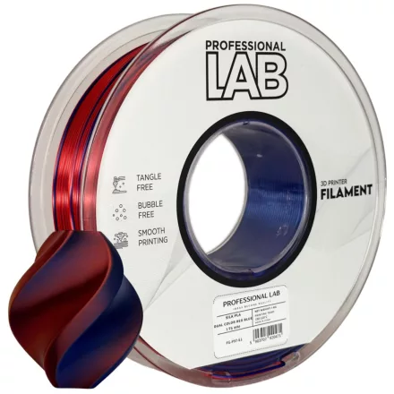 Professional Lab Silk PLA kétszínű piros kék 1.75mm 1kg filament