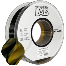   Professional Lab Silk PLA kétszínű fekete arany 1.75mm 1kg filament