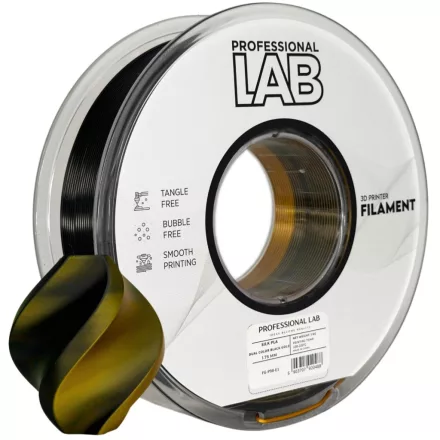 Professional Lab Silk PLA kétszínű fekete arany 1.75mm 1kg filament
