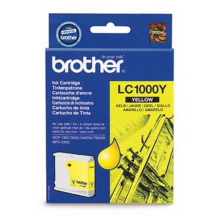 Brother LC1000 sárga eredeti tintapatron