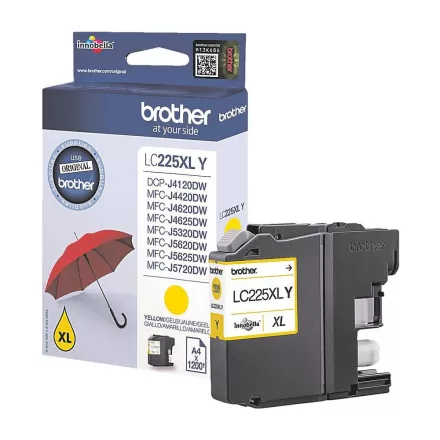 Brother LC225 sárga eredeti tintapatron