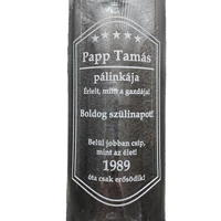Kép 2/3 - Pálinkás üveg gravírozás egyedi szöveggel