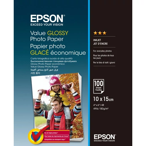 Epson 10X15, 100 LAP, 183G fényes eredeti fotópapír