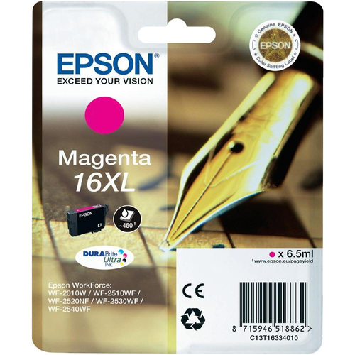 Epson 16XL T1633 magenta eredeti tintapatron