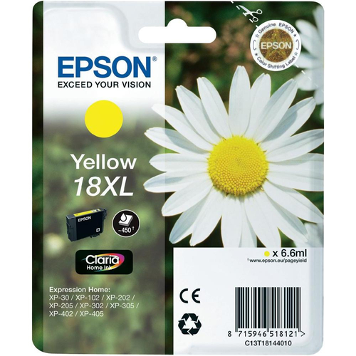 Epson 18XL T1814 sárga eredeti tintapatron
